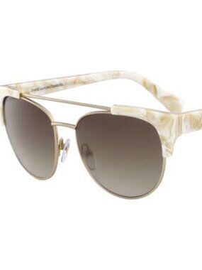 DIANE VON FURSTENBERG DVF Carine Sunglasses Cream Marble